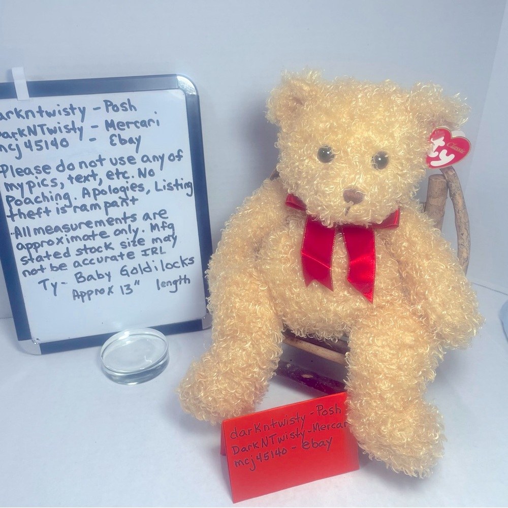 VINTAGE TY BABY GOLDILOCKS APPROX 13” Excellent Condition other than marked tag